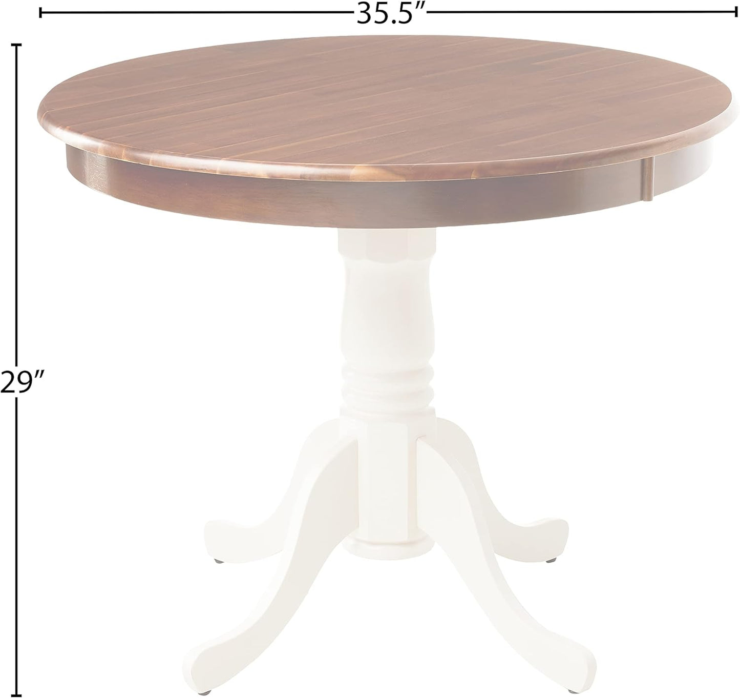 East West Furniture AMT-WLW-TP mesa de comedor