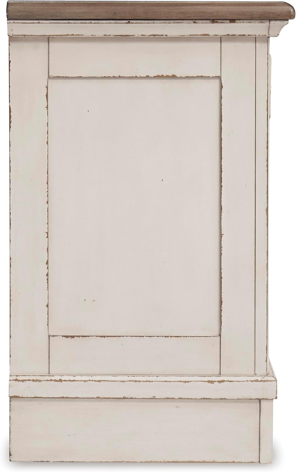 Signature Design by Ashley Realyn French Country - Mesita de noche de 3 cajones...