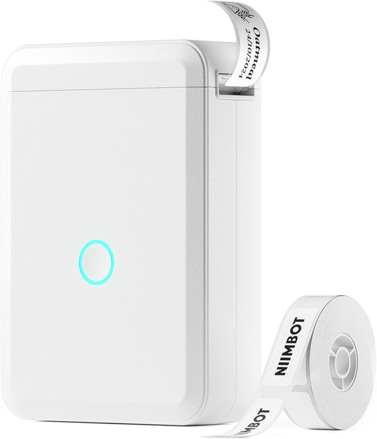 NIIMBOT Máquina etiquetadora D110 con cinta, impresora de etiquetas pequeñas,...
