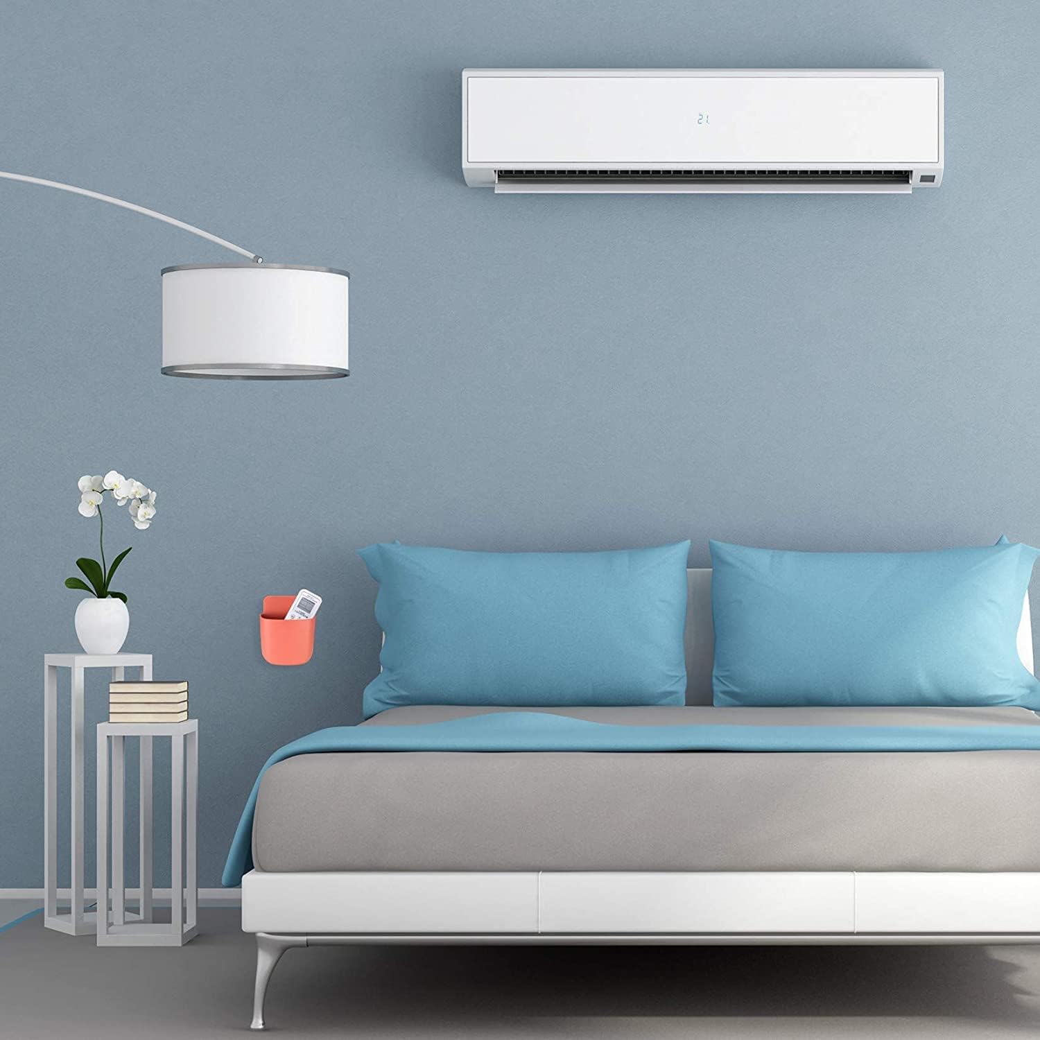 6 soportes para control remoto montado en la pared, autoadhesivo, para...
