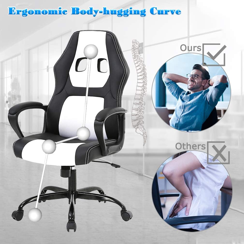 BestOffice - Silla de oficina para escritorio de juegos, silla de juegos de...