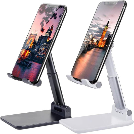 2 soportes para teléfono celular, altura de ángulo ajustable para escritorio,...