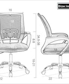 Silla de escritorio ergonómica, silla de oficina de malla para computadora con...