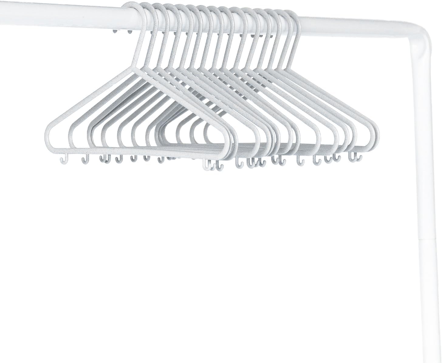 Perchas de plástico con paja de trigo para bebé, paquete de 30 unidades, color