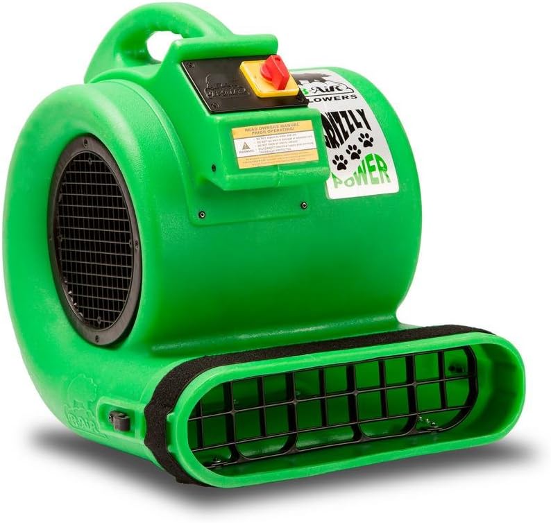 B-Air Grizzly Gp-1 1 HP Air Grizzly Mover - Ventilador de piso para equipo de...