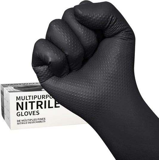Guantes desechables sin látex, guantes de nitrilo de 8 mil, guantes resistentes