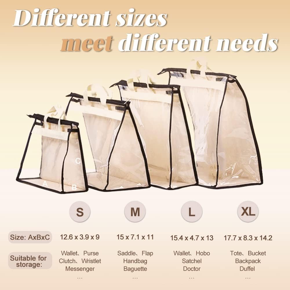 Organizador de almacenamiento de 5 piezas para colgar bolsos, no tejido,...