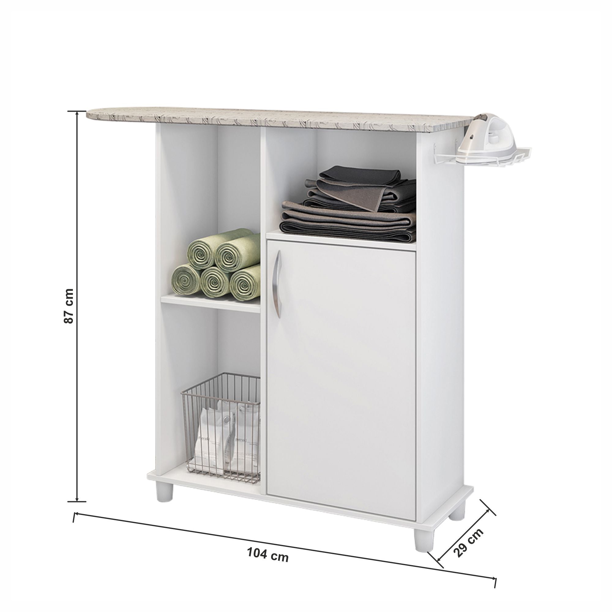 Mesa De Planchar Florence Blanca