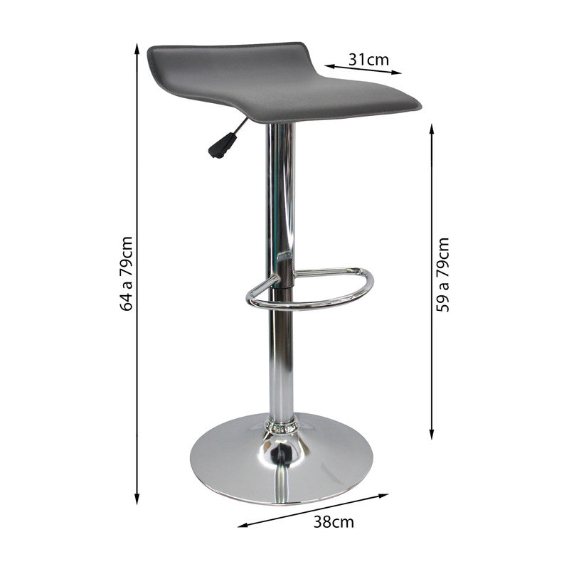 Silla wave Bar - Gris
