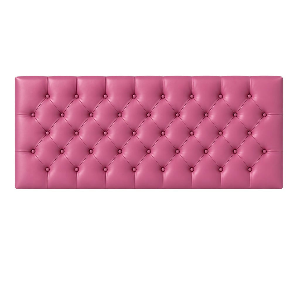 Cabecero Queen 160x60 Rombos Fuscia Sintético