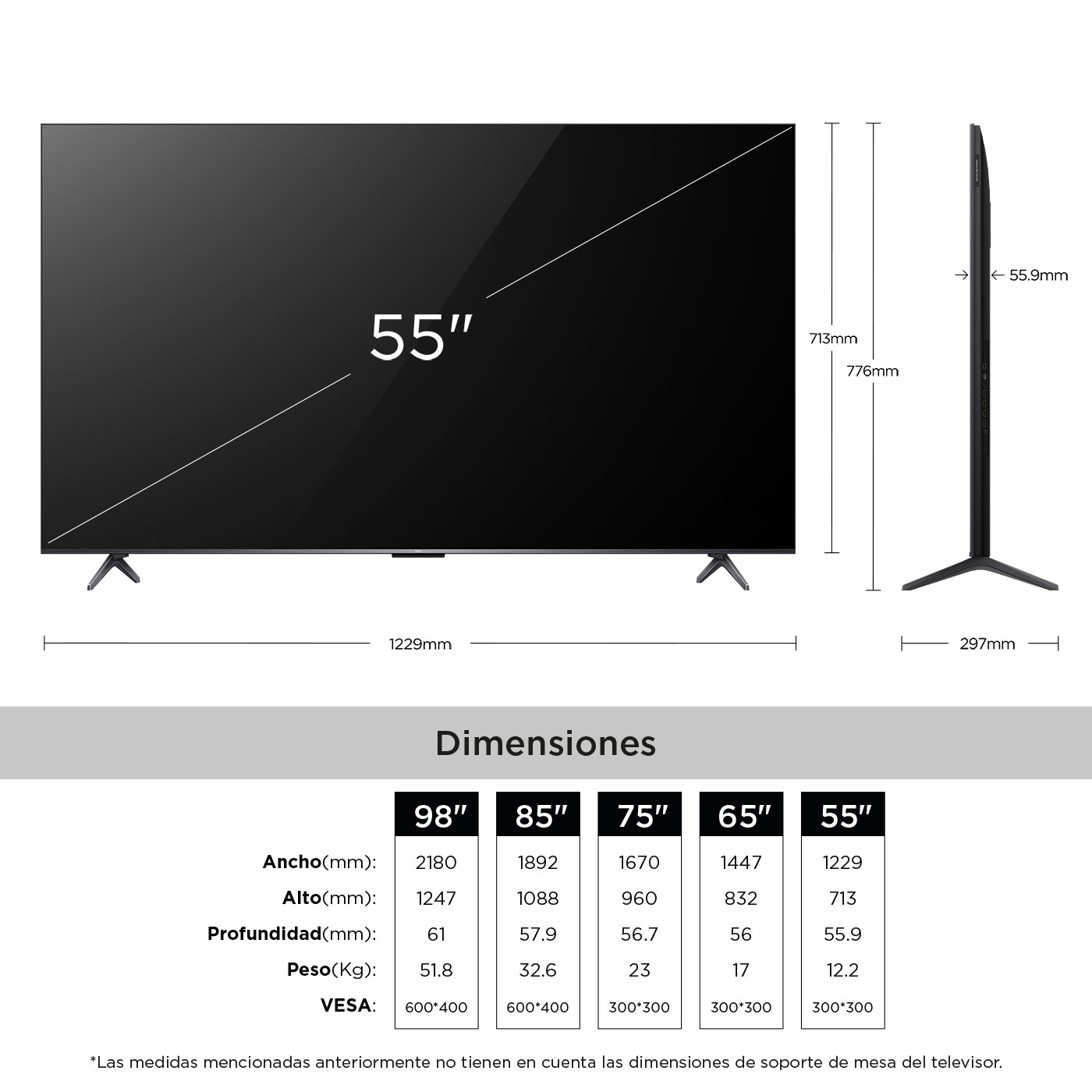 Televisor TCL 55" 55C6K QD Miniled 4K UHD