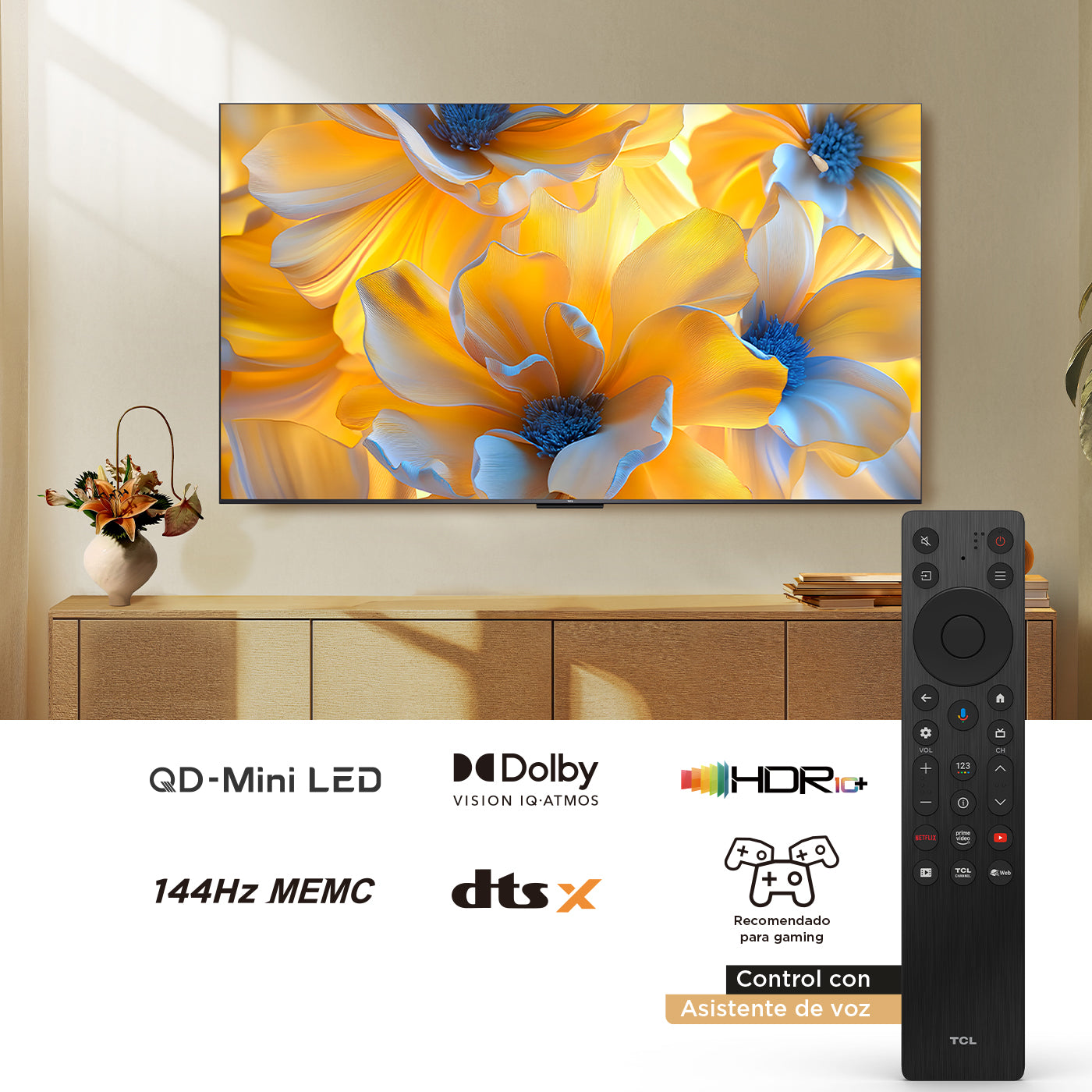 Televisor TCL 55" 55C6K QD Miniled 4K UHD