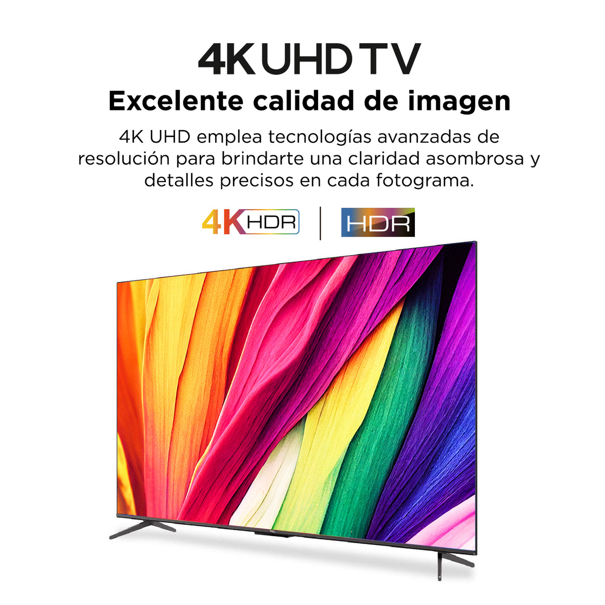 Televisor TCL 50" P735 4K UHD, Negro