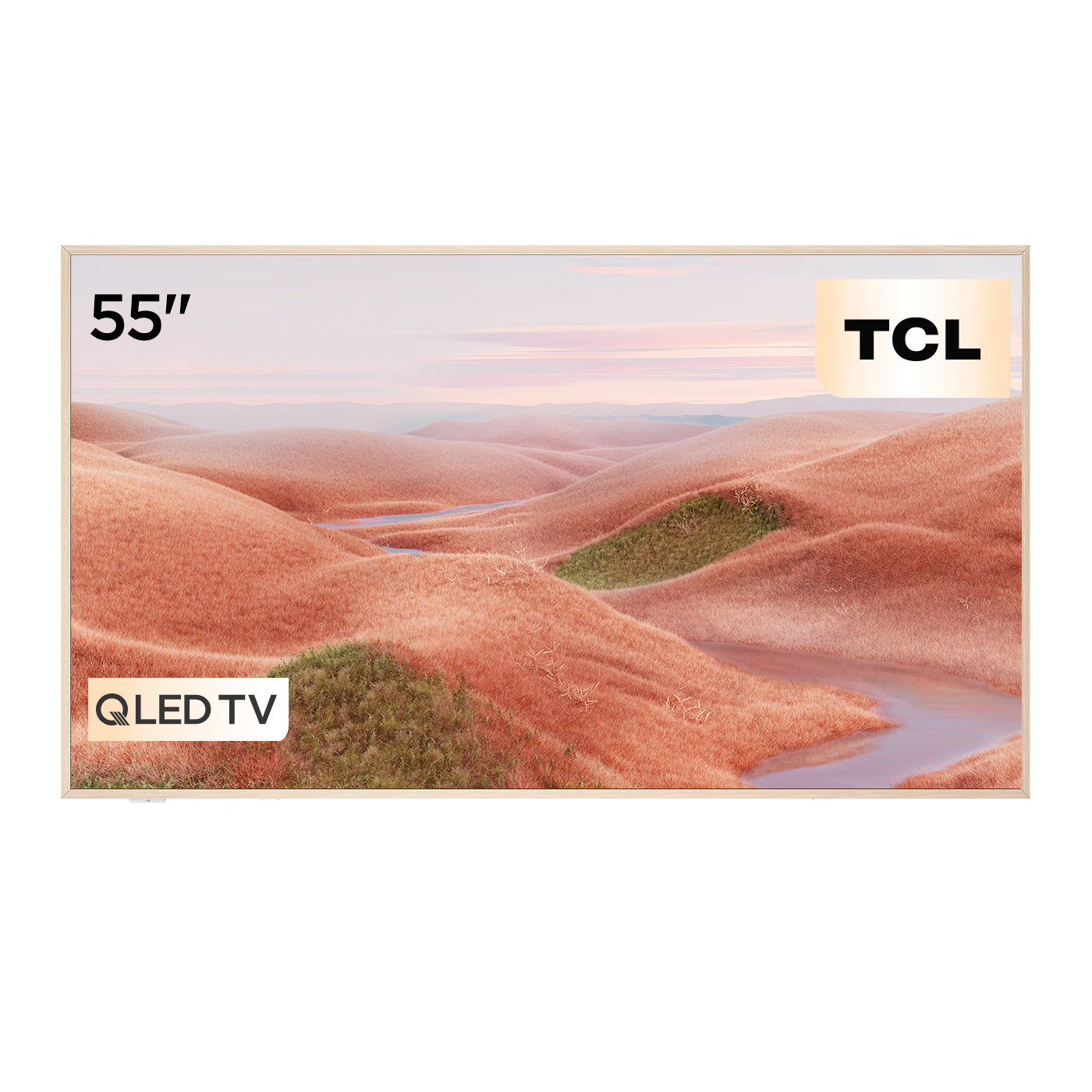 Televisor TCL 55" Pulgadas 139 cm 55A300W 4K-UHD QLED, Blanco