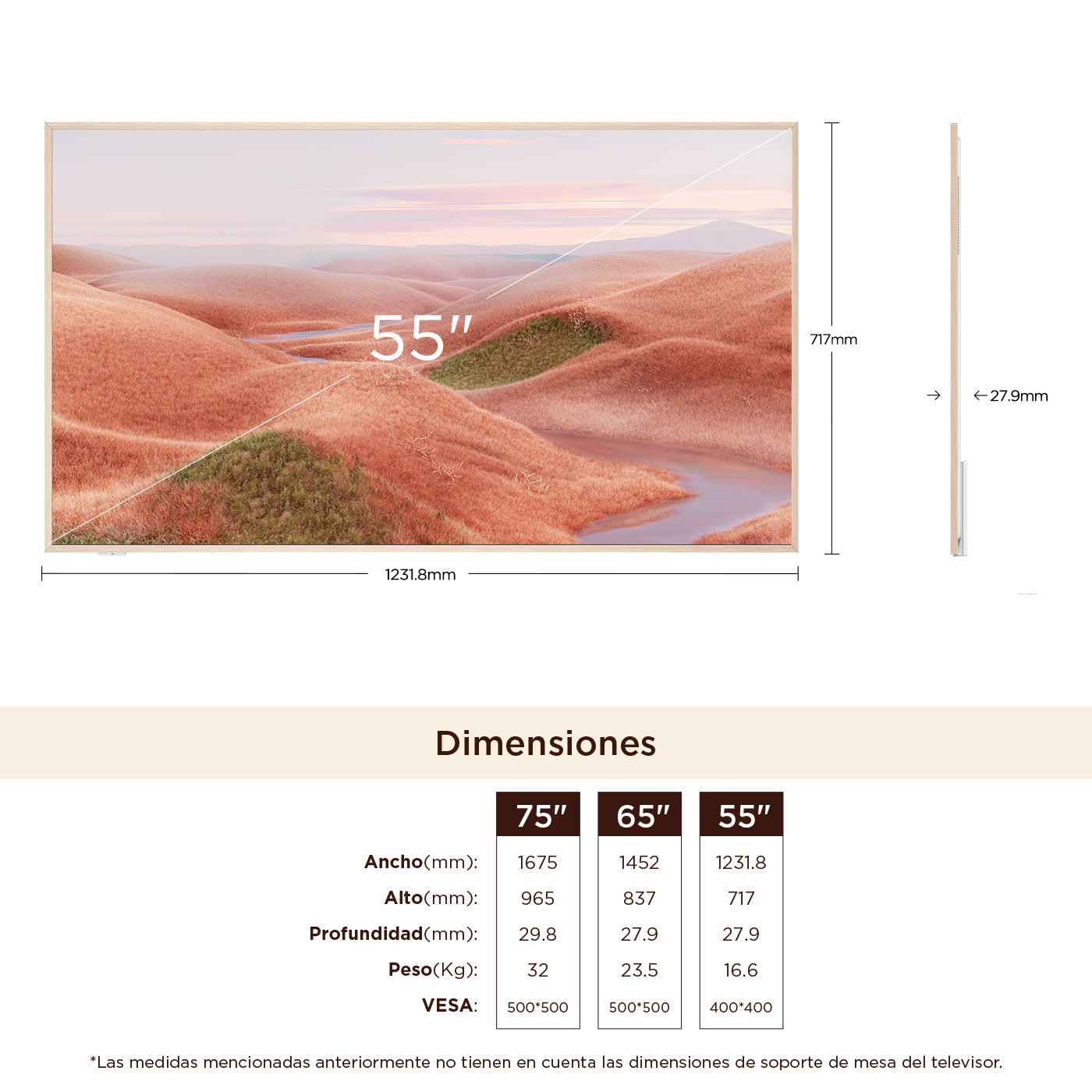 Televisor TCL 55" Pulgadas 139 cm 55A300W 4K-UHD QLED, Blanco