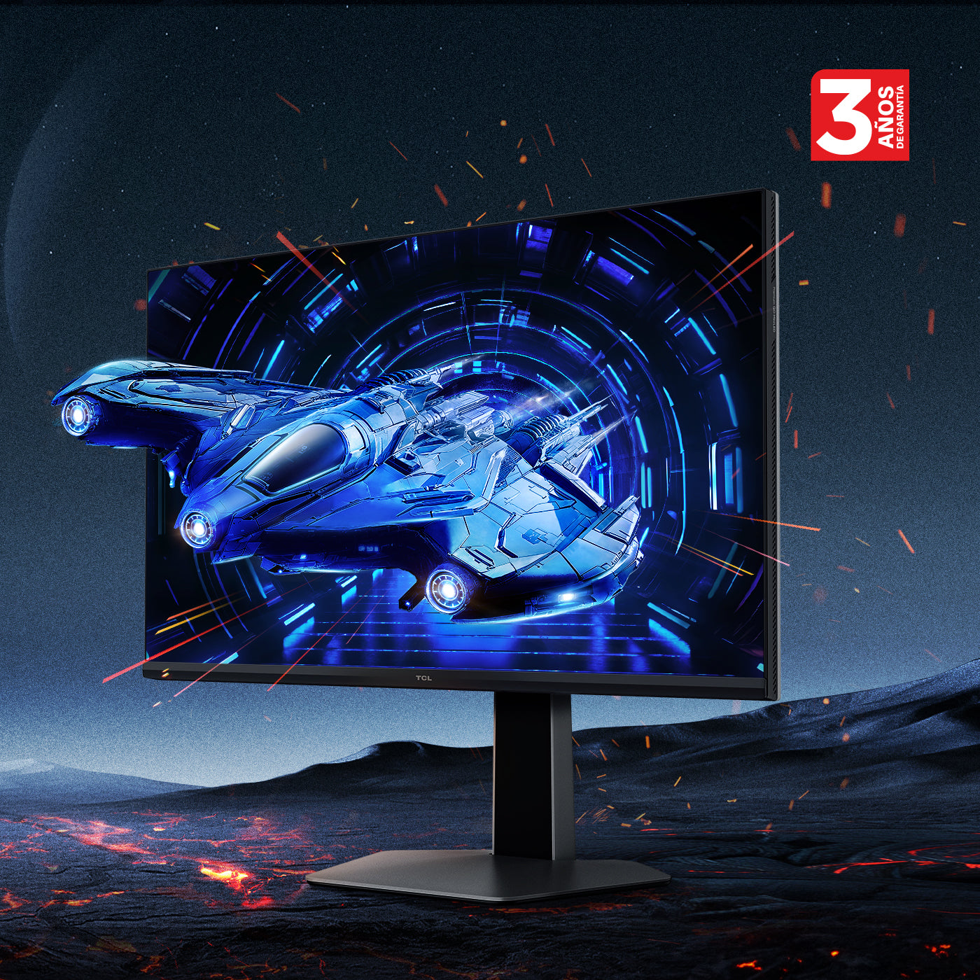 Monitor TCL Gamer 27" Pulgadas G64 QHD MiniLED, Negro