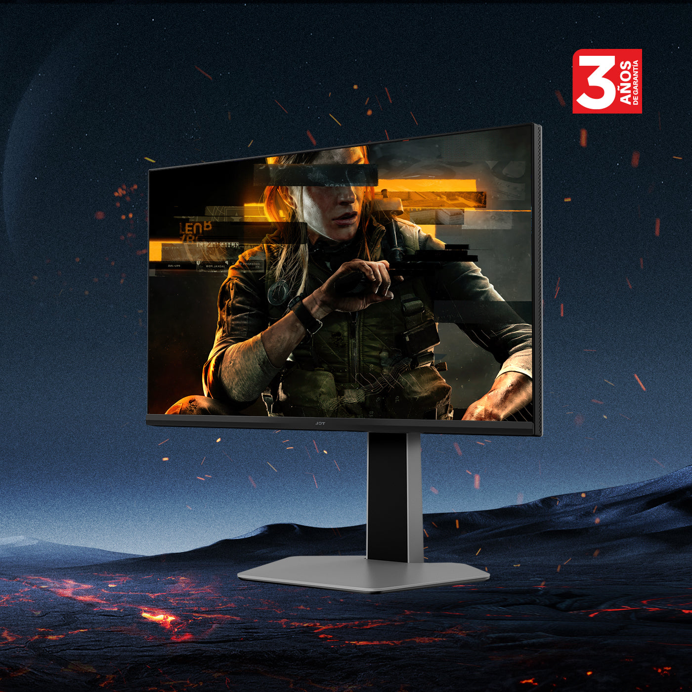Monitor TCL Gamer 25" Pulgadas g64 FHD Miniled, Negro