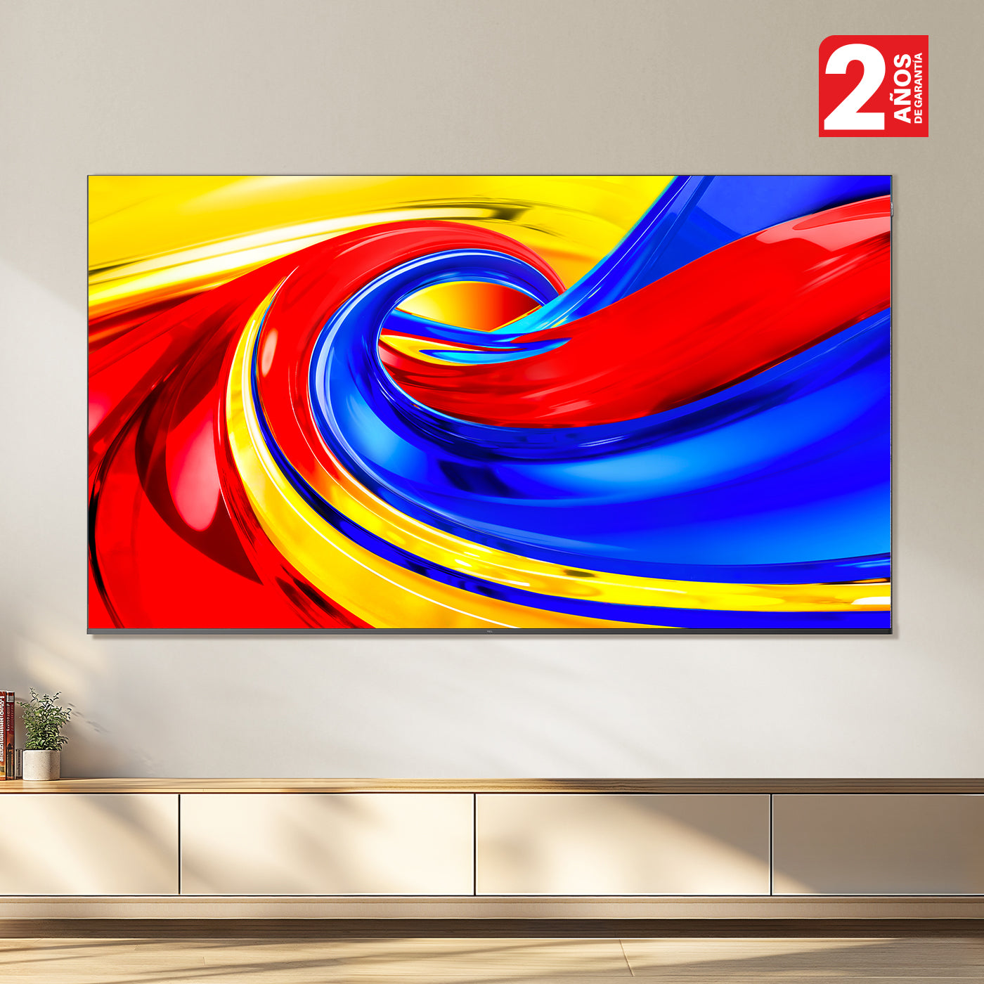Televisor TCL 55" Pulgadas 55P7L 4K-UHD QLED, Negro