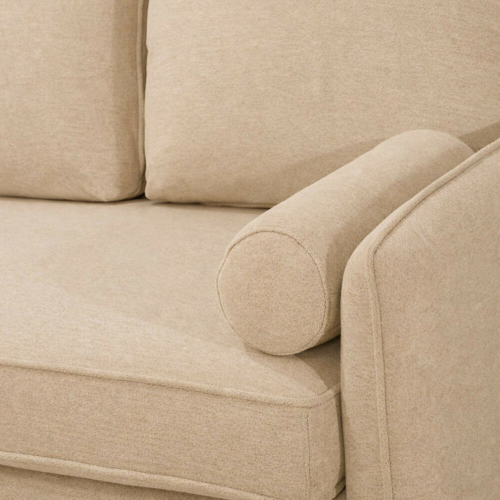 Sofá en L 3 Puestos Bidireccional Moderno Enttrambi Beige