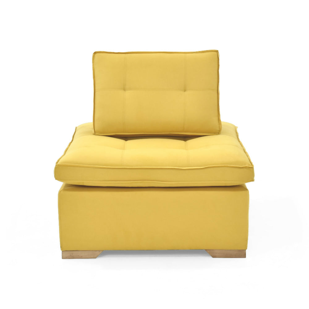 Poltrona Ventury 83x100x86 Ajustable Tela Mostaza