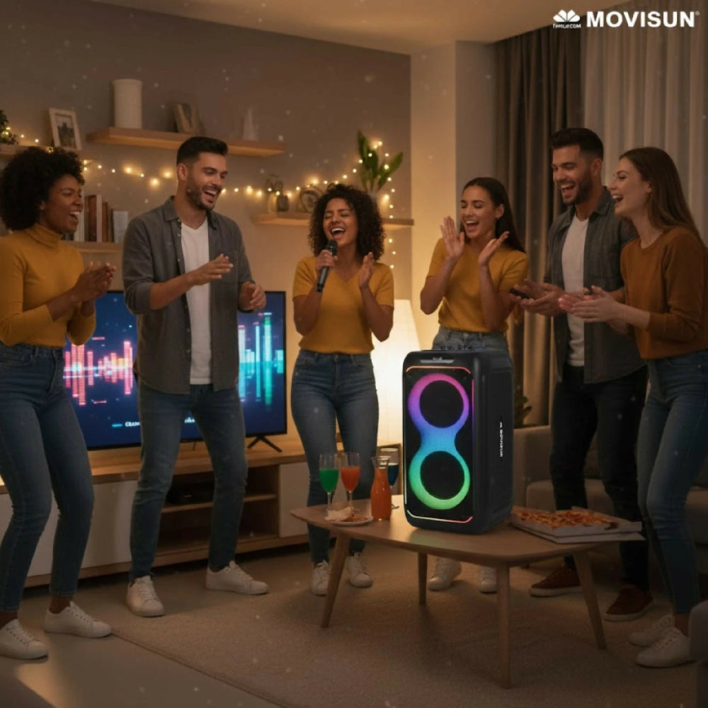 Parlante Bluetooth Movisun Elite220 Batería De Larga Duración