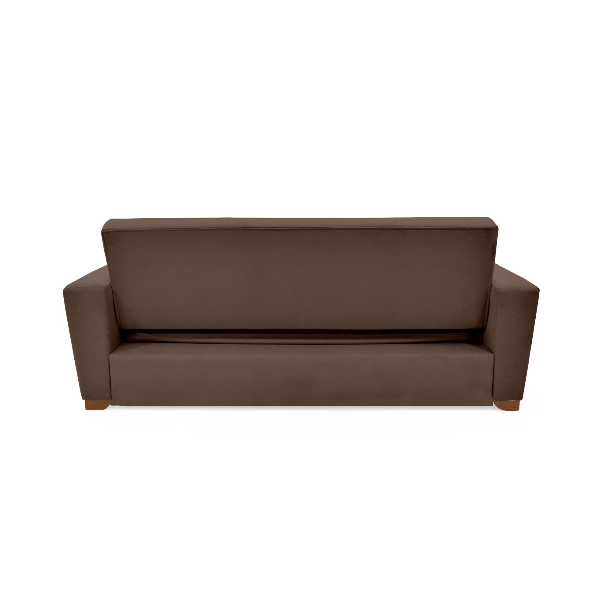 Sofa Cama Vancouver 3 Puestos Tela Chocolate