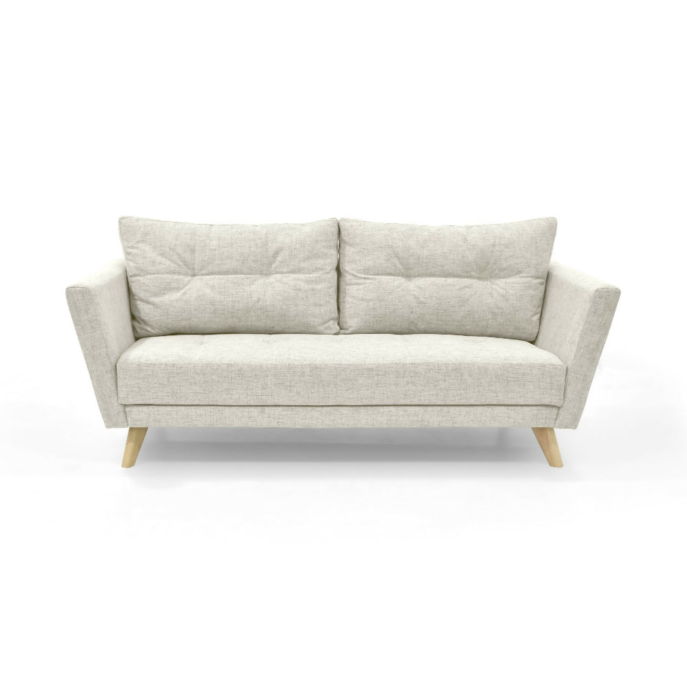 Sofa Grecia 3 puestos 192x85x84 Tela Taupe