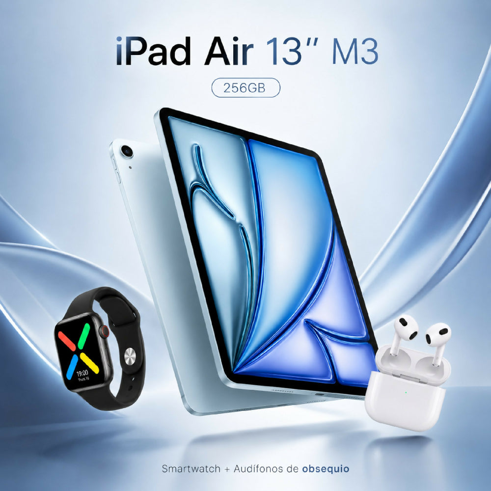 Tablet Apple iPad Air 13'' M3 256gb Diseño UltraDelgado Celeste + Obsequio
