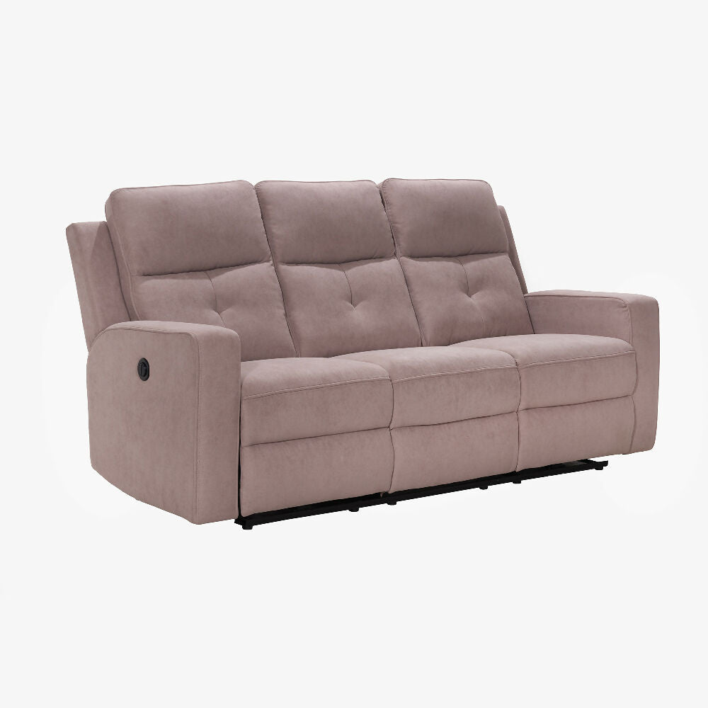 Sofa Reclinable 3 puestos Tacio Tela Khaki