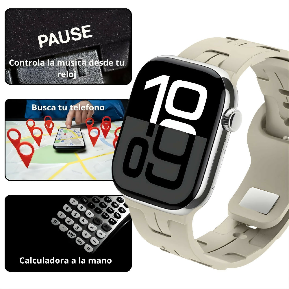 Smartwatch H10 Pro Mini Mobulaa Reloj Inteligente Bluetooth Con Llamadas, Monitor De Salud, SpO2 Y Diseño Compacto