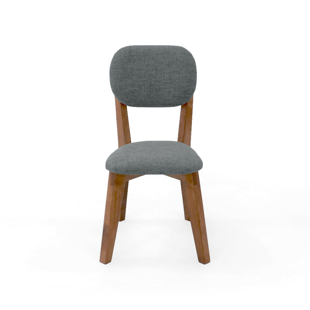 Silla de Comedor Adela 50x51.5x93 Tela Gris