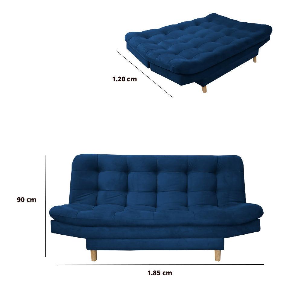 Sofacama Hofmann Azul Petroleo