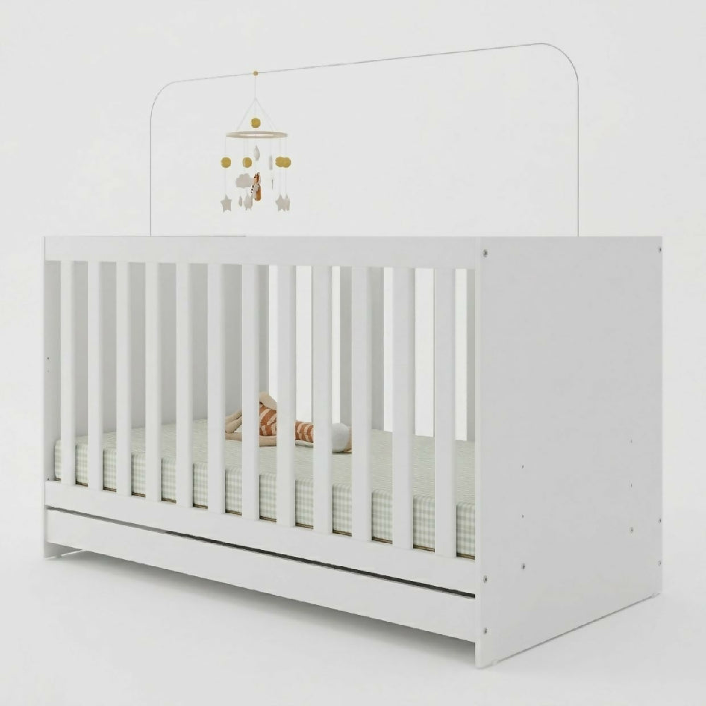 Cuna Bebe Blanca Convertible 3 En 1
