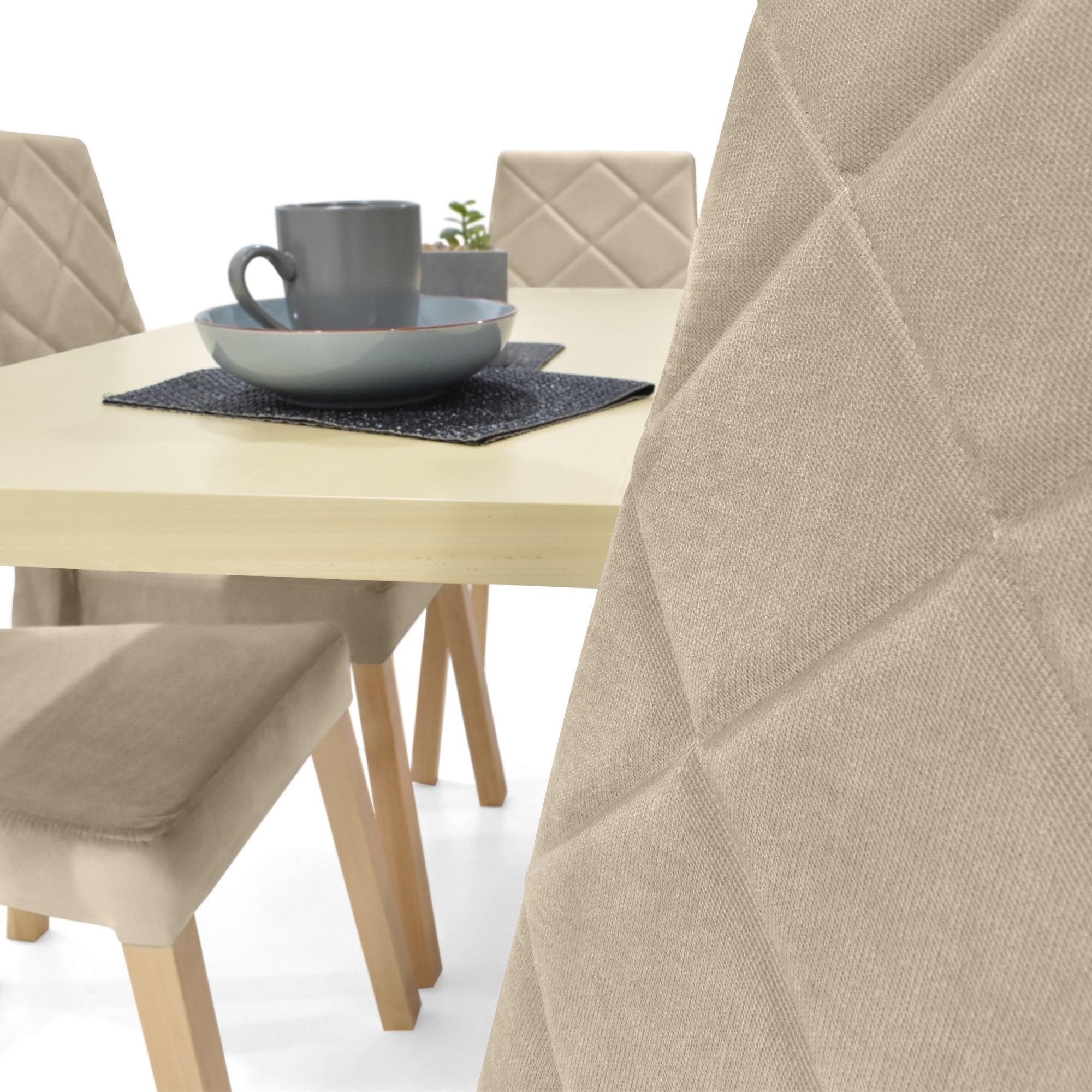 Comedor 6 Puestos Liverpool con Butaco Taupe