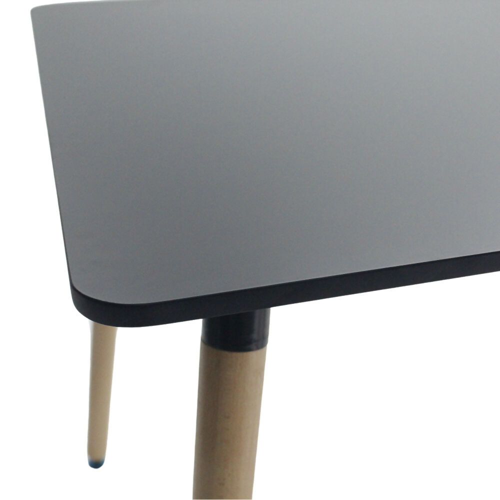 Mesa Eames Cuadrada Negra
