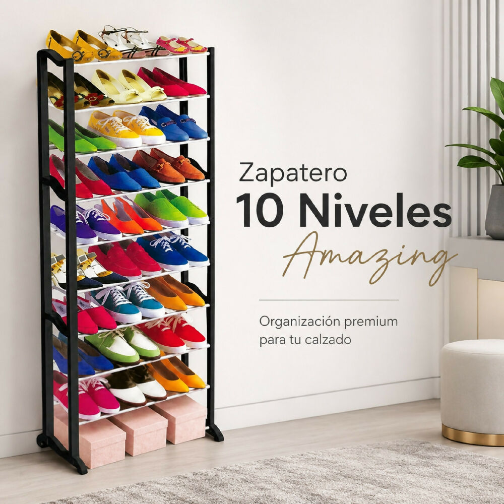 Zapatero Organizador Amazing 10 Niveles Para 20 Pares De Zapatos