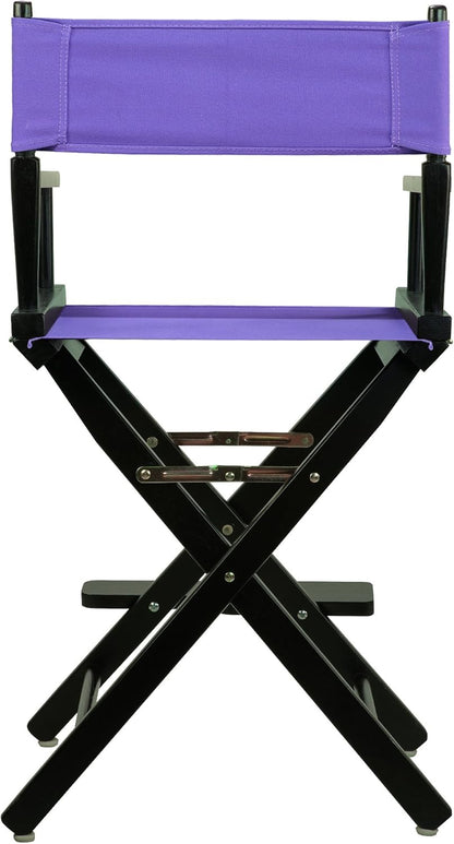Casual 220-02021-41 Silla de director de 24 in, marco negro, con lona color