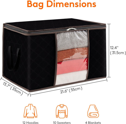 Lifewit Paquete de 6 bolsas de almacenamiento de ropa, cubos de almacenamiento