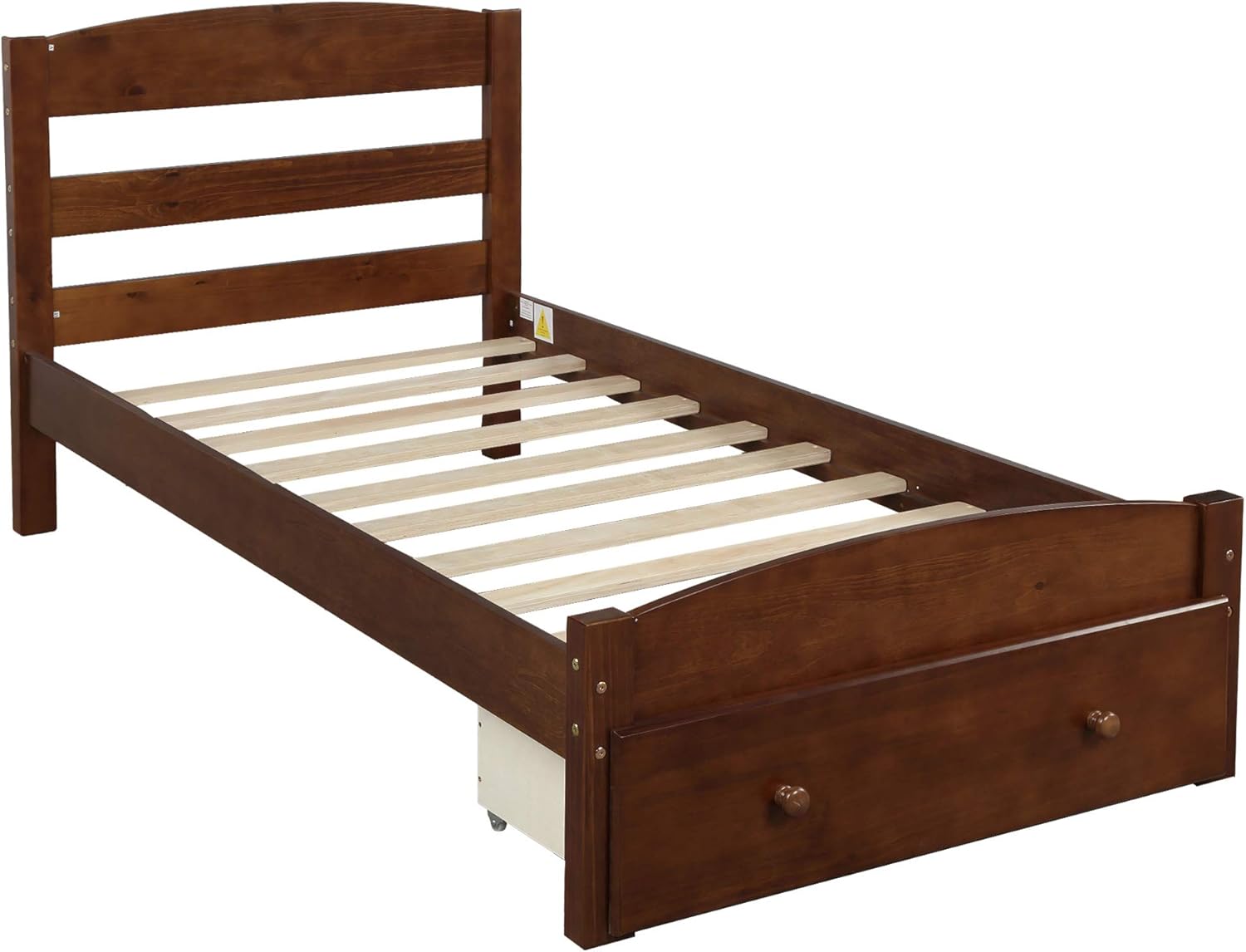 Harper & Bright Designs Cama individual con cajones de almacenamiento, cama...