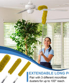 Plumeros mejorados para limpieza (6 unidades), plumero de ventilador de techo