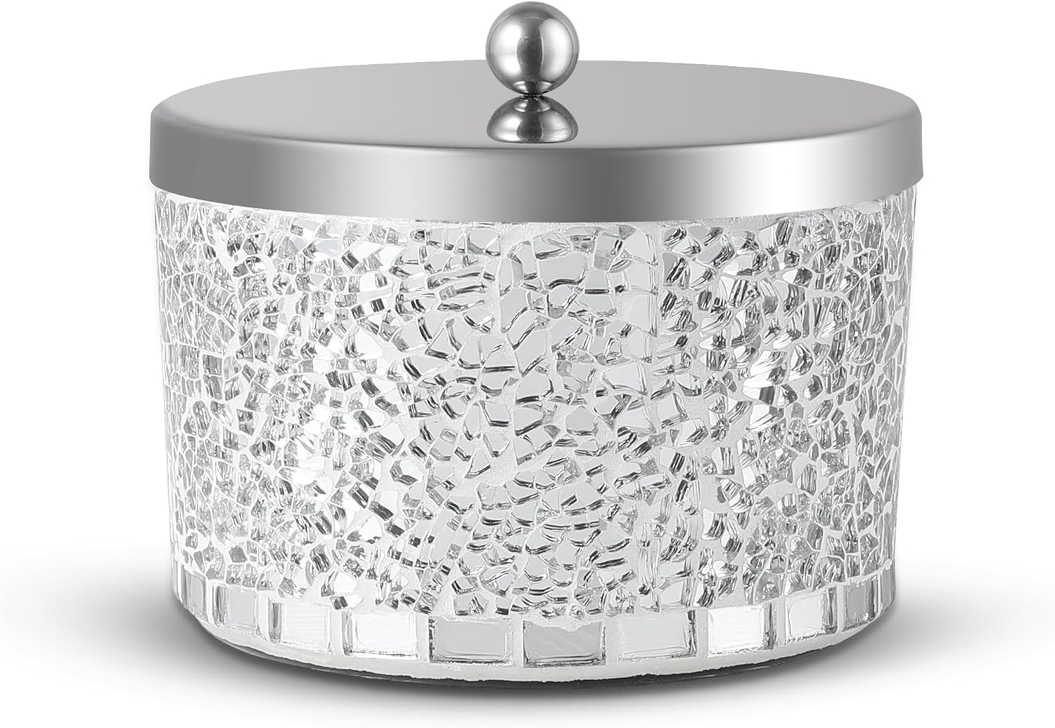 Tarros de baño q titular de la punta, soporte para hisopos de algodón de vidrio...