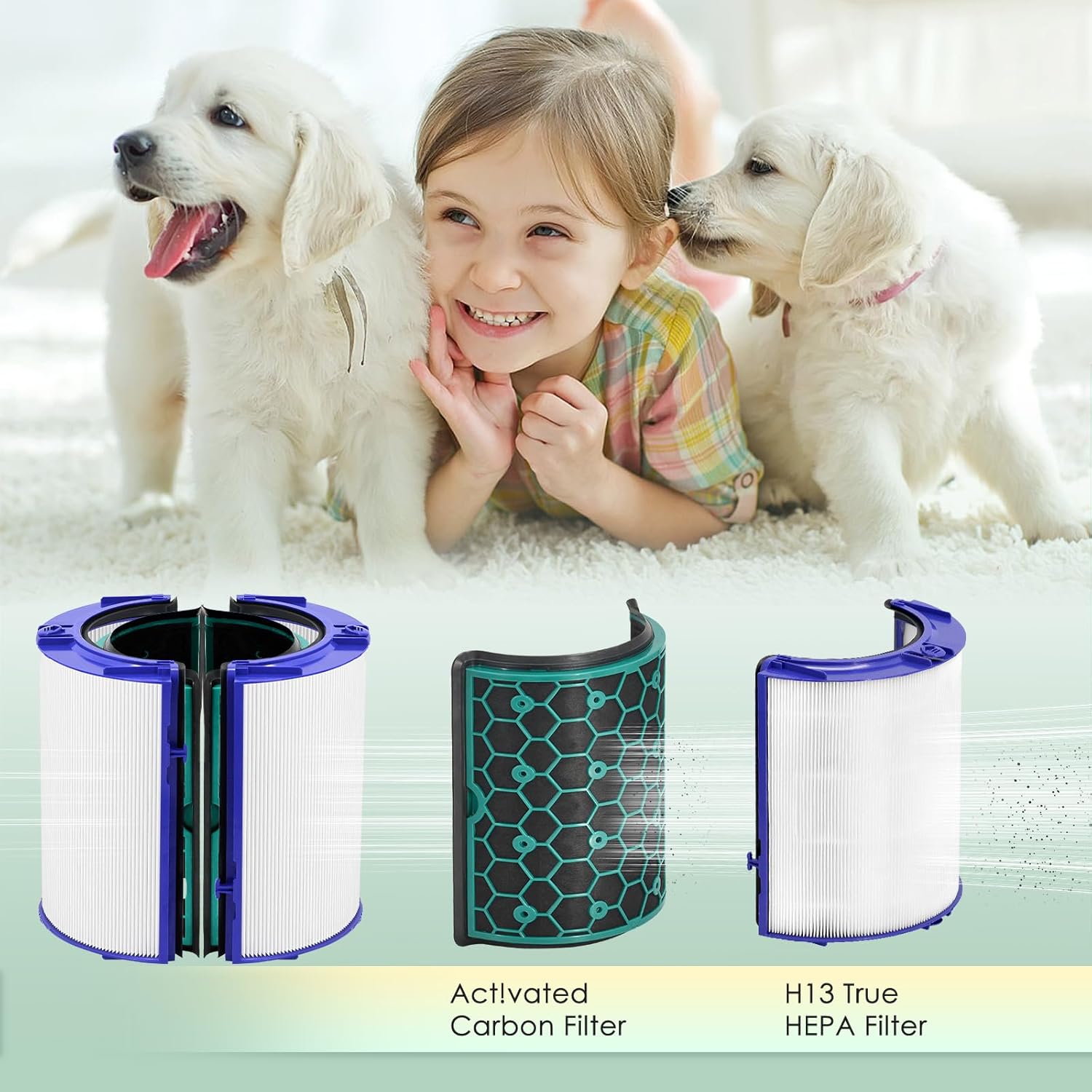 360 Combi Filtro de ventilador de repuesto compatible con Dyson HP04 HP06 HP07...