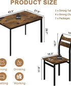 Juego de 4 sillas de mesa de comedor de madera para cocina, juego de 4, mesa de