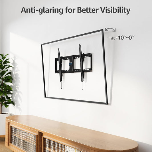 MOUNTUP Soporte de pared para TV con certificación UL, soporte de TV inclinable...
