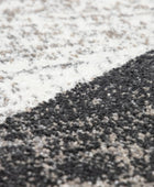 Paco Home Alfombra de área con patrón geométrico abstracto en marrón y gris...