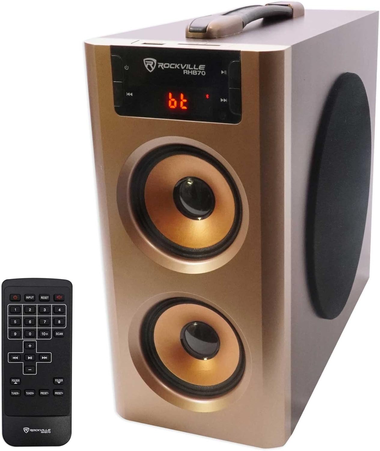 Rockville Sistema de altavoces compacto de cine en casa RHB70 con...
