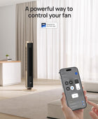 Dreo Ventilador de torre para dormitorio, ventilador inteligente sin aspas de...