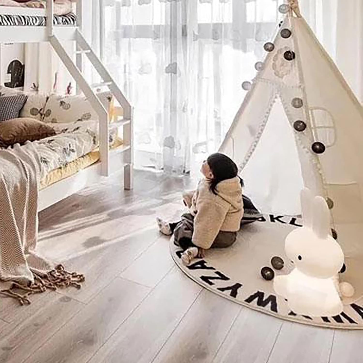 Alfombras suaves para dormitorio, 3 x 3 pies, antideslizantes, alfombra de baño
