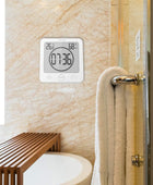 Reloj digital de pared para ducha de baño con alarma, resistente al agua para...