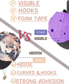 A&H Zier Perchero para gorras de béisbol, ganchos adhesivos para la pared,...